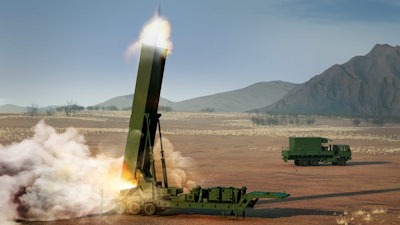 An artist's rendering of the Long Range Hypersonic Weapon.