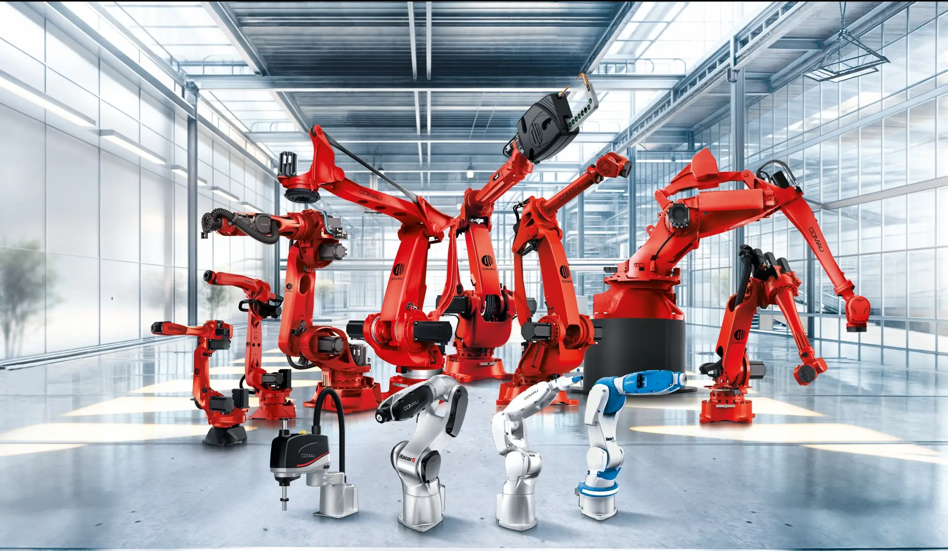 Comau's family of robots.