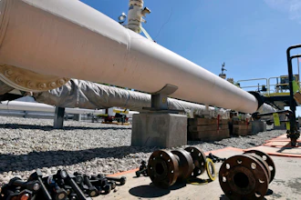 The east leg of the pipeline near St. Ignace, Mich.