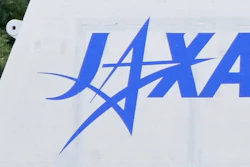 The logo of the Japan Aerospace Exploration Agency, or JAXA, is seen at its Tanegashima Space Center in Minamitanecho, Kagoshima prefecture, Feb. 16, 2024.