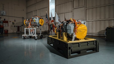 GE Aerospace T901 engines unboxed during ceremony at Sikorsky's West Palm Beach facility.