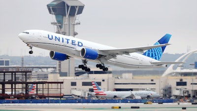 United Airlines Boeing 777 Aircraft.