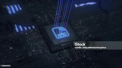 Chipset on a printed circuit board built for RFID