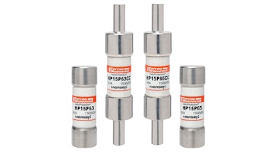 New 1,500 VDC HelioProtection 20x65 mm PV fuses from Mersen.