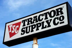 A Tractor Supply Company store sign.