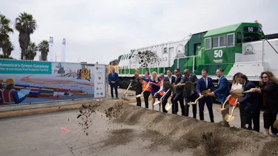 The groundbreaking for 'America's Green Gateway,' the Pier B On-Dock Rail Support Facility in Long Beach, Calif.