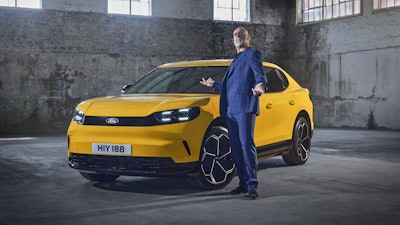 'Je suis Capri”. Football icon 'King Eric' Cantona unveils the reinvented and now all-electric Ford Capri.