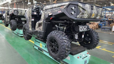Massimo automated vehicle assembly robot line.