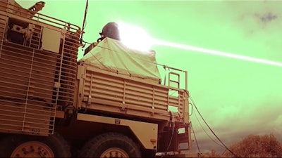 The first test of a High-Energy Laser Weapon System.