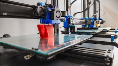 3D printing in progress.