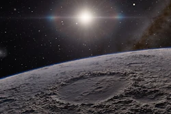 Moon surface.