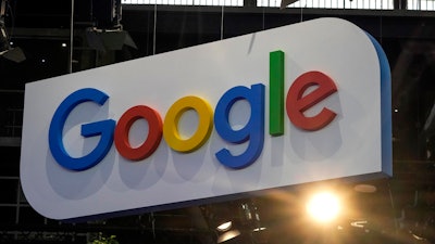 The Google logo is photographed at the Vivatech show in Paris, on June 15, 2023.