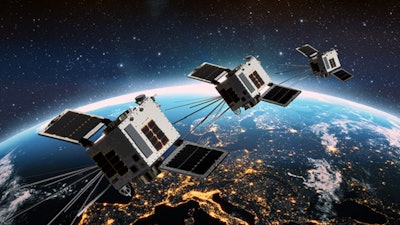 The HawkEye 360 Cluster 10 satellites.