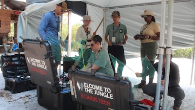 The team looks into their data collection.