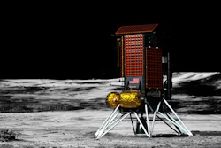An artist's concept of Intuitive Machines' Nova-C lunar lander on the Moon's South Pole.