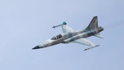 The U.S. Navy's F-5E Tiger II.
