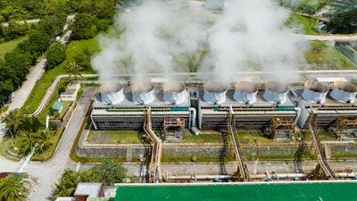 Geothermal plant.
