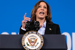 Vice President Kamala Harris at a campaign event at Northwestern High School, Detroit, Sept. 2, 2024.