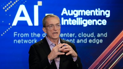 Intel CEO Pat Gelsinger speaks during an event called AI Everywhere in New York, Thursday, Dec. 14, 2023.