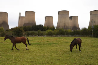 General view of Ratcliffe-on-Soar power station in Nottingham, England, Sunday, Sept. 29, 2024. The UK's last coal-fired power plant, Ratcliffe-on-Soar, will close, marking the end of coal-generated electricity in the nation that sparked the Industrial Revolution.