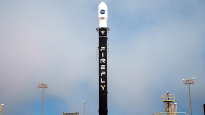 Firefly's Alpha FLTA005 rocket that successfully launched 8 CubeSats for NASA on July 3, 2024