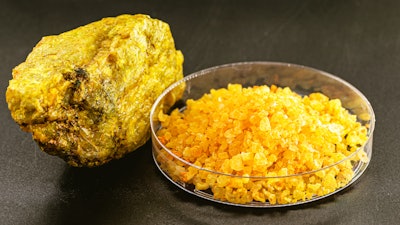 Uranium nitrate.