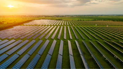 Field of solar panels.