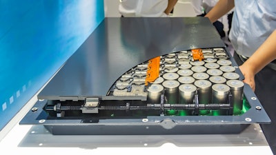 A lithium battery pack module.