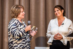 Linda Johnson received the WE Unity Award from Women in Electronics Sept. 10, 2024.
