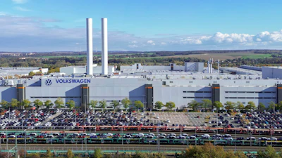 A view of the Volkswagen plant in Zwickau, Germany, on Monday, Oct. 28, 2024.