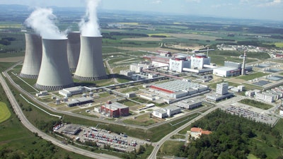 An aerial view of Czech Temelin nuclear plant in Temelin, South Bohemia, Czech Republic, Wednesday, May 29, 2002.