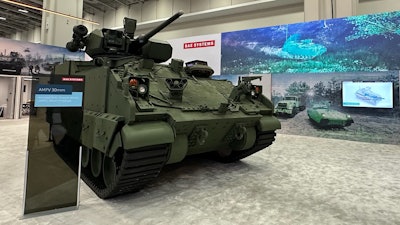 A new Armored Multi-Purpose Vehicle prototype equipped with a 30mm turret is featured at AUSA 2024.