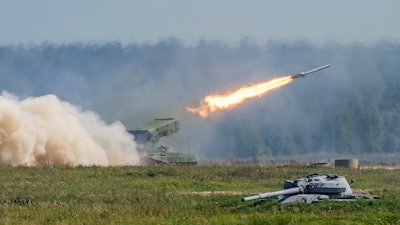 Missile being fired.