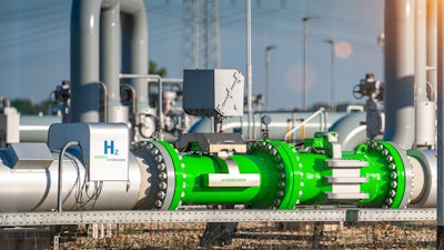 A green hydrogen renewable energy pipeline.