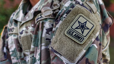 U.S. Army soldier's arm patch.