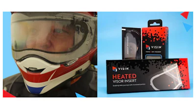 Visin's Heated Helmet Visor.