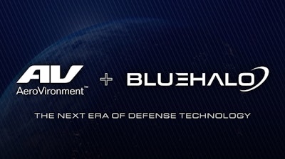 AeroVironment and Blue Halo's acquisition logo.