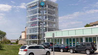 A Carvana car dealership.