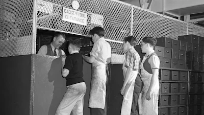 Students receiving their Badge and Tool Clearance.