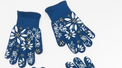 This photo provided by U.S. Consumer Product Safety Commission shows “Temp-tations Oven Gloves” recalled by video and e-commerce retailer QVC, because they fail to provide sufficient heat protection.