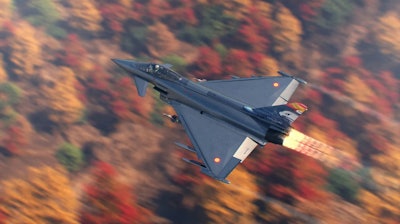 A Spanish Eurofighter Aircraft.
