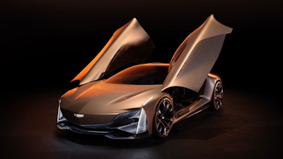 The Cadillac Opulent Velocity concept vehicle.