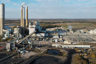 AES Indiana Petersburg Generating Station, a coal-fired power plant, operates in Petersburg, Ind., on Wednesday, Oct. 25, 2023.
