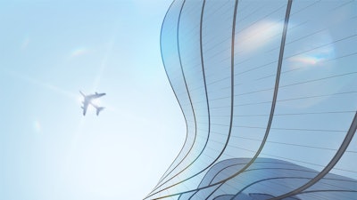 A visual for Airbus’ microhybridization demonstration project for commercial aircraft.