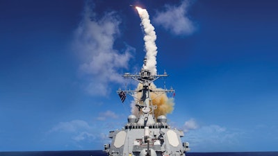 The SM-6 missile in air.