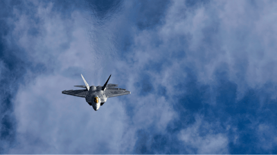 A U.S. Air Force F-22 Raptor.