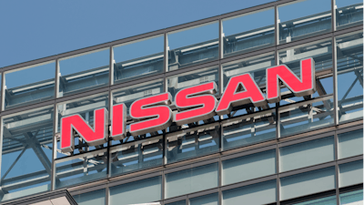 The Nissan Motors logo.