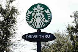 A Starbucks Coffee sign in Houston, Jan. 16, 2025.
