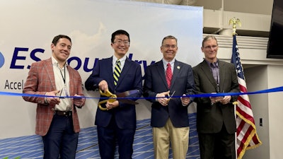 Brandon A. Smith, Mayor of Greenwood; Alex Zhu, CEO of ES Foundry; John R. McCravy, III, South Carolina House District 13; and Dayne Pruitt, Greenwood County Councilmember.