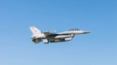 A U.S. Air Force F-16 jet.